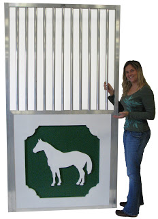 Windsor Horse Stall Door with Standing Horse Design