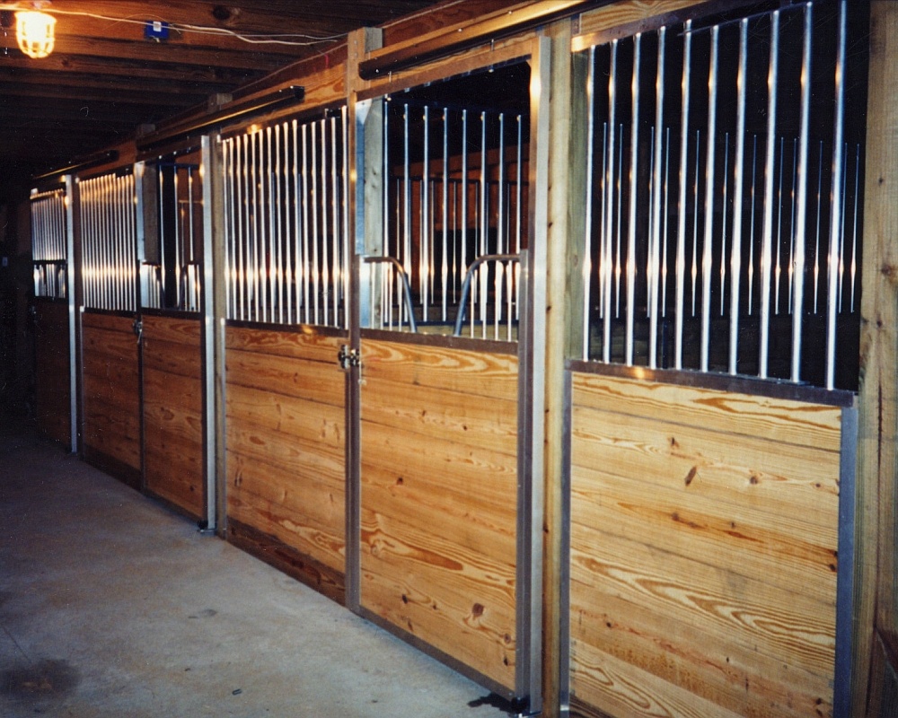 Barber horse stable after renovation.