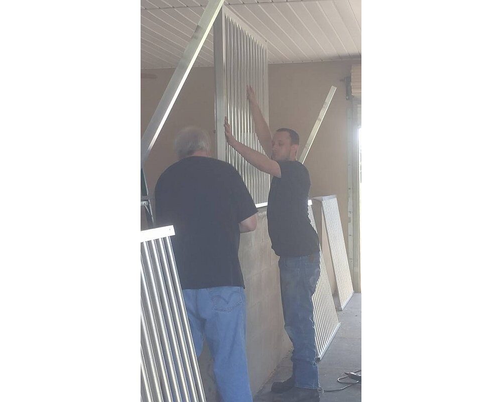 Horse Barn Stall Door Installation