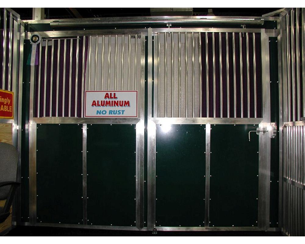 Emissary stall system on display at Equine Affair