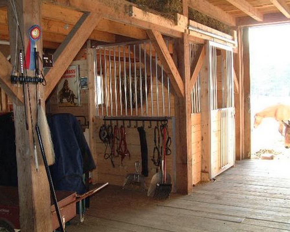 Foster horse stall barn.
