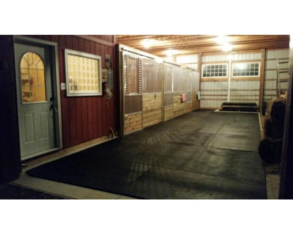 Johnson Barn featuring aluminum sliding doors and grills.