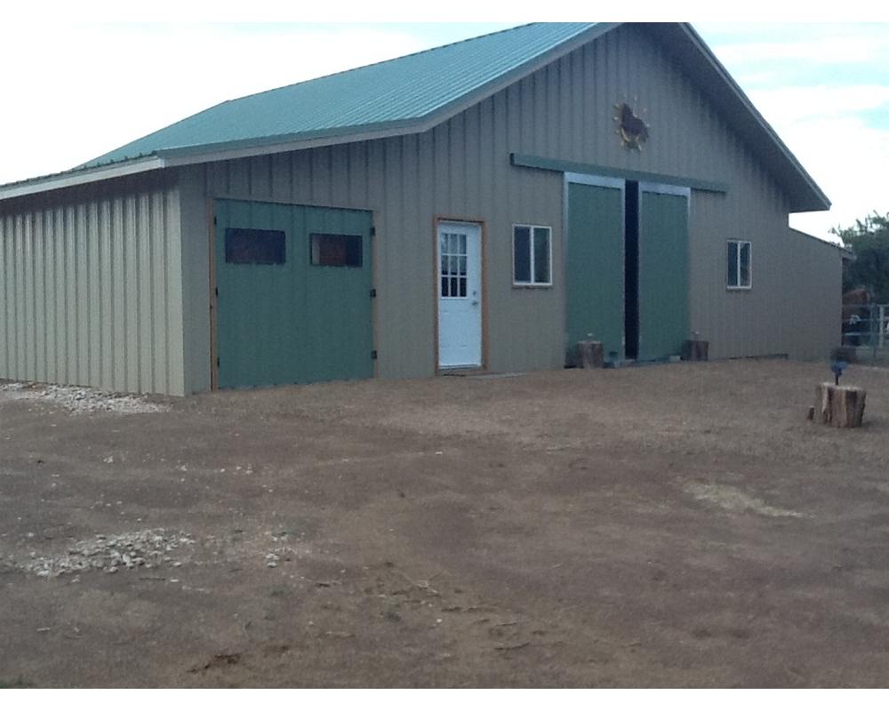 Custom end barn horse stall doors.
