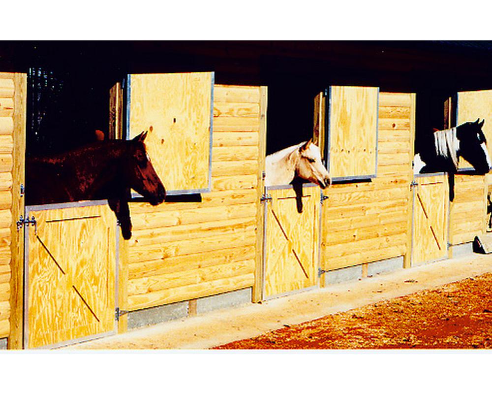 Exterior crossbuck double dutch horse barn doors.