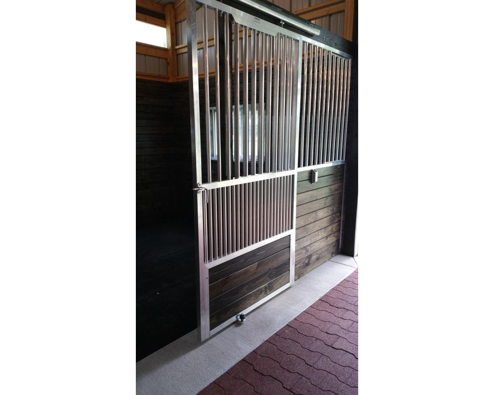 Coolbreeze sliding door with scuff panel and lift out panel.