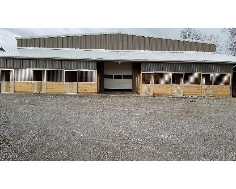 Horse Stall Doors with Tongue & Groove Lumber