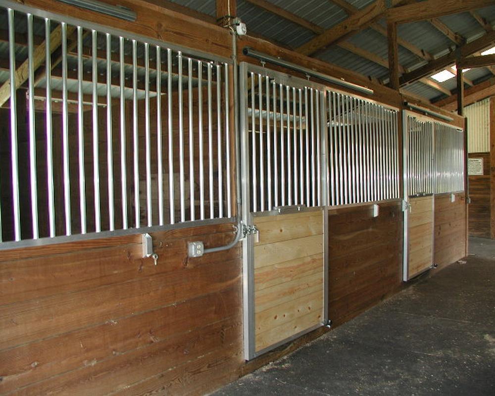 Horse stall fronts.