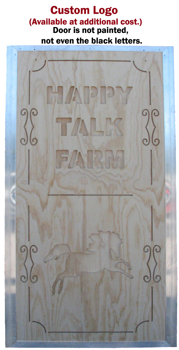 Happy Talk Farm - Custom Logo Horse Stall Door