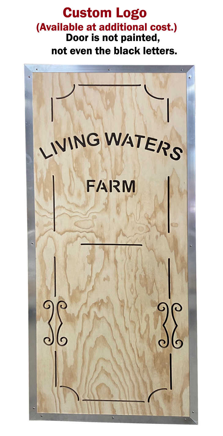 Living Waters Farm - Custom Horse Stall Door Logo