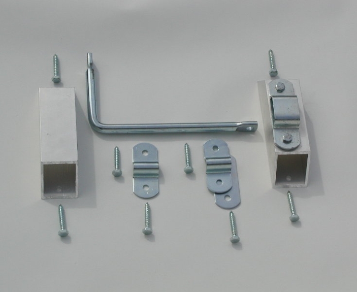 Armour Horse Stalls Door Hardware Stops & Super Latch Set Armour