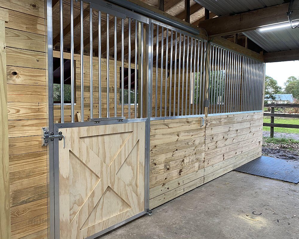 Crossbuck Sliding Stall Doors