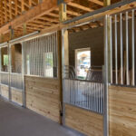 Horse Stall Fronts using Coolbreeze Gossip Top Sliding Doors