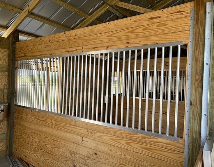 2 Inch Between Bar Spacing Horse Stall Partition Grill