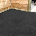 Tru-Stall ® 1 Piece Hammer Top Rubber Flooring Installed