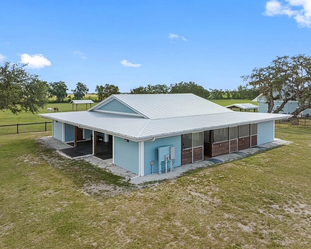 Prokop horse stall barn, Myakka Oaks Ranch.